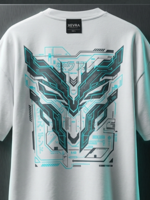 Oversize Tee - Cyberpunk White