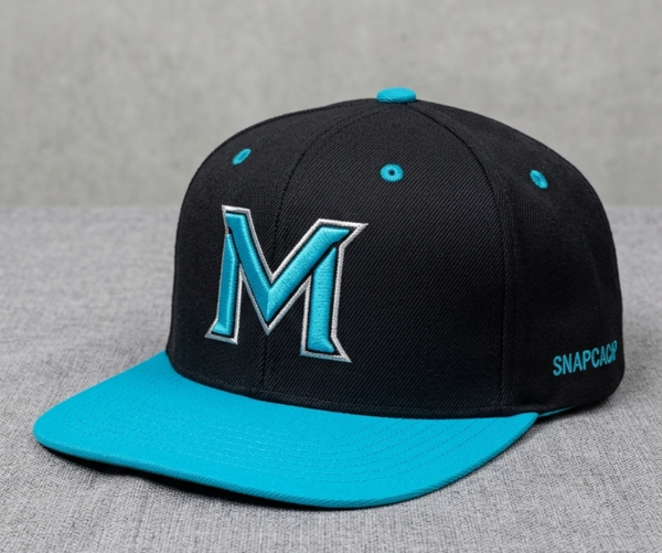 Snapback Cap - Midnight Cyan
